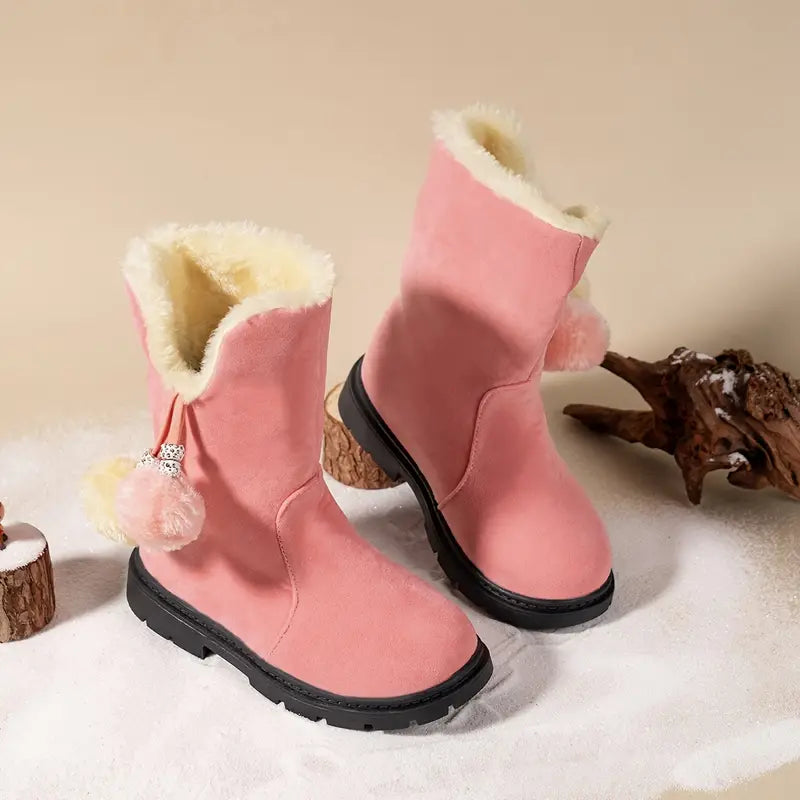 Botas de felpa para niña