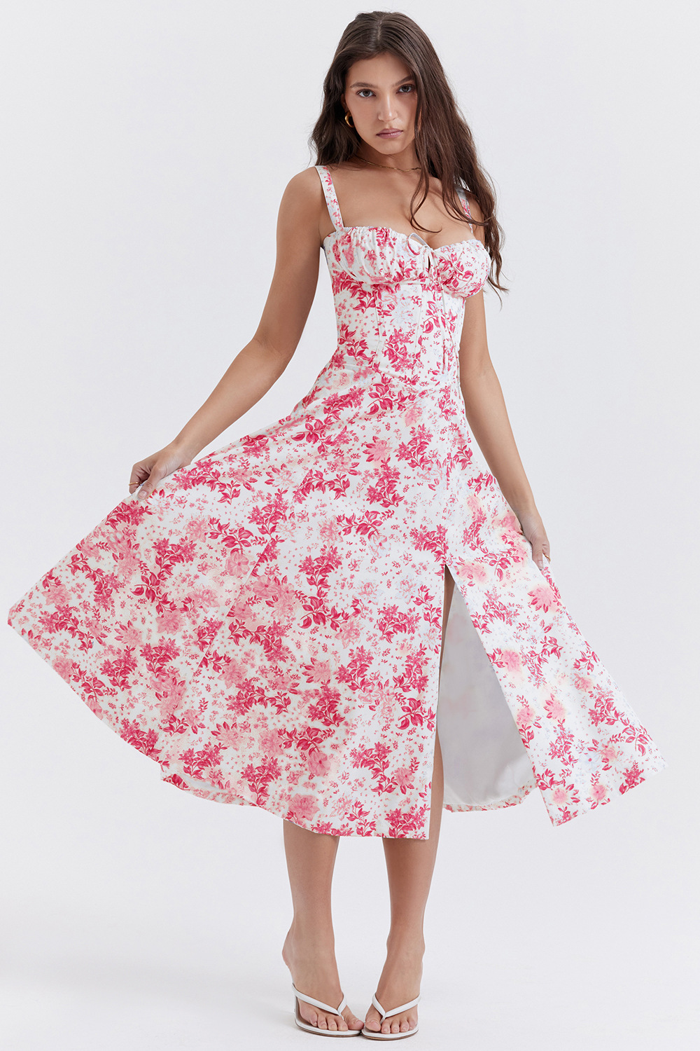 Mini vestido floral sexy